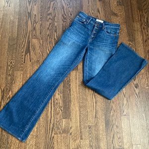Madewell flea market flare high rise jeans